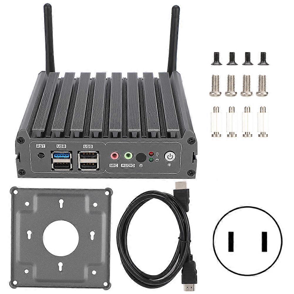Mini PC de bureau industriel pour Intel j1900 Quad-Core Dual Gigabit Network HD Output 100-240V