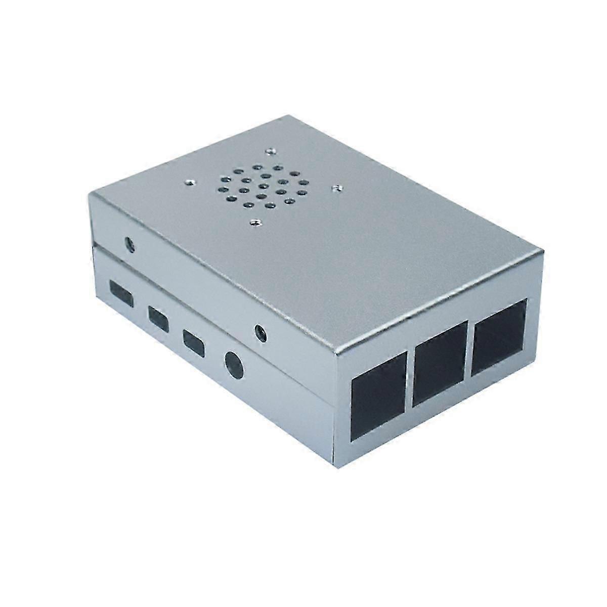 For 4 Model B Case CNC Aluminum Case Ultra-Thin Metal Shell for 4 Model B Case(Silver)
