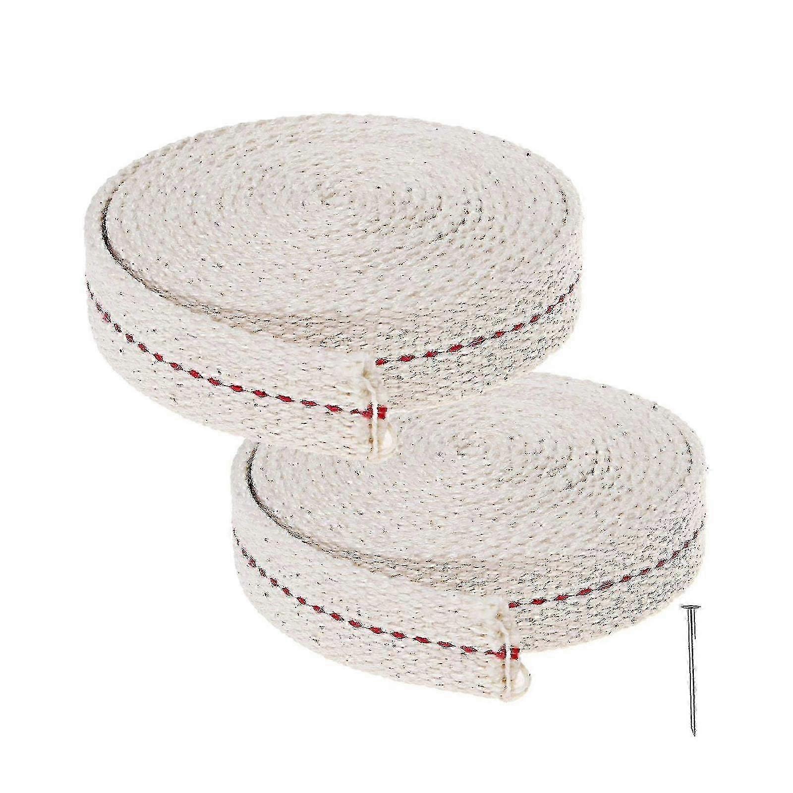 Mèche de remplacement pour lampes à huile blanches - 2 rouleaux inclus
