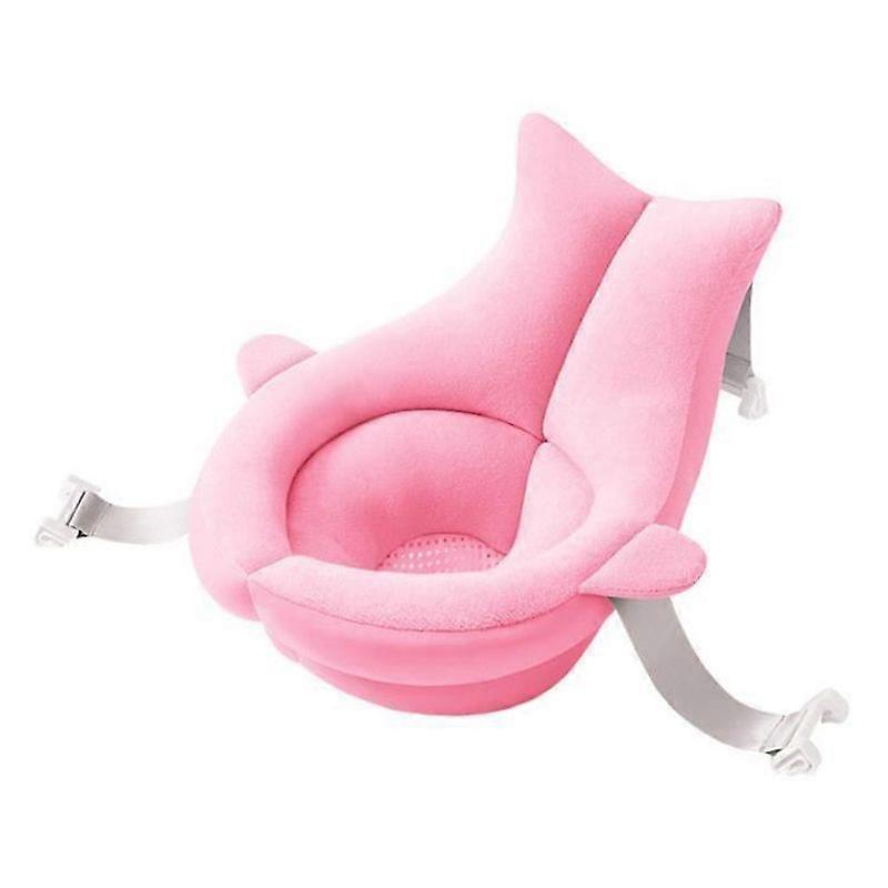 Baby Floating Bath Cushion - Pink - Towel Fabric - EPS Particles - 0-1 Years