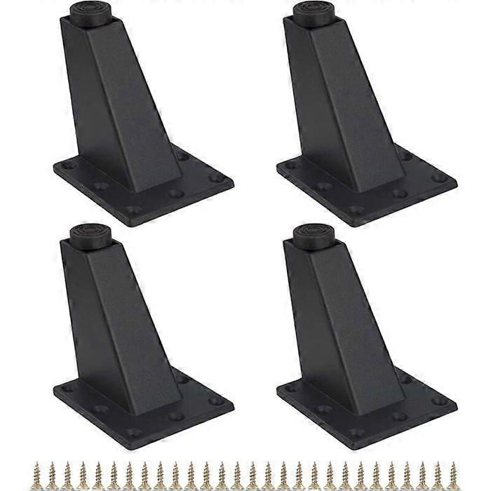 A group of 4 triangular furniture legs can adjust