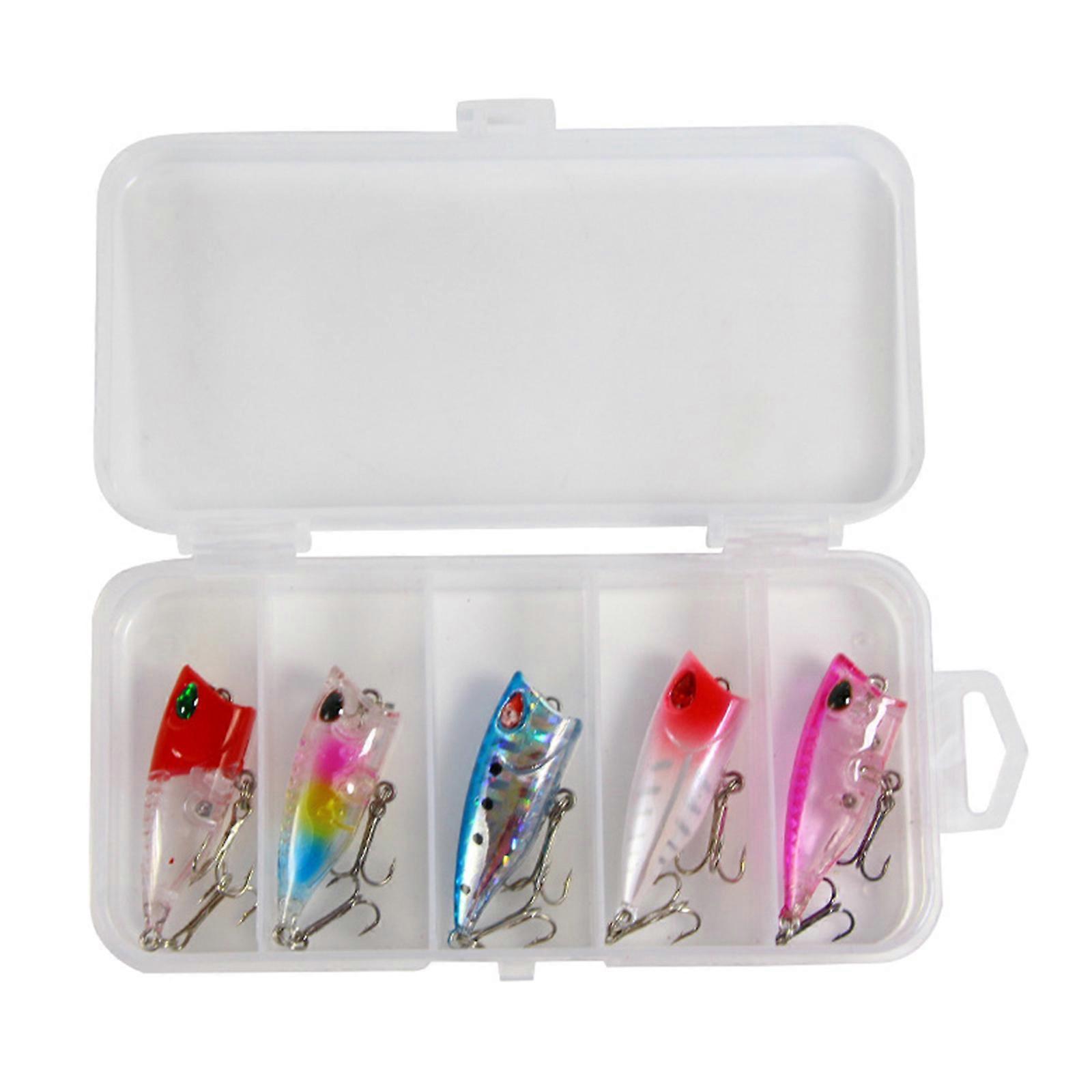5Pcs Zander Köder Swimbait mit 3D Auge Angeln Tackle Topwater Minnow Angelköder 3,2g Schwimmköder Crankbaits