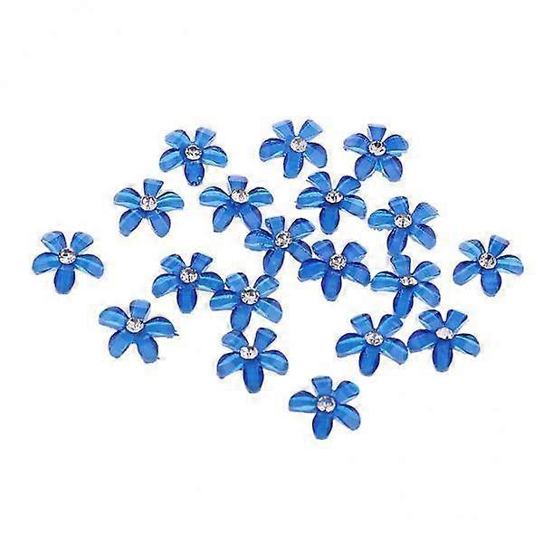 7-10pack 20 Flowers Flatback Button Rhinestone Embellishments for Wedding