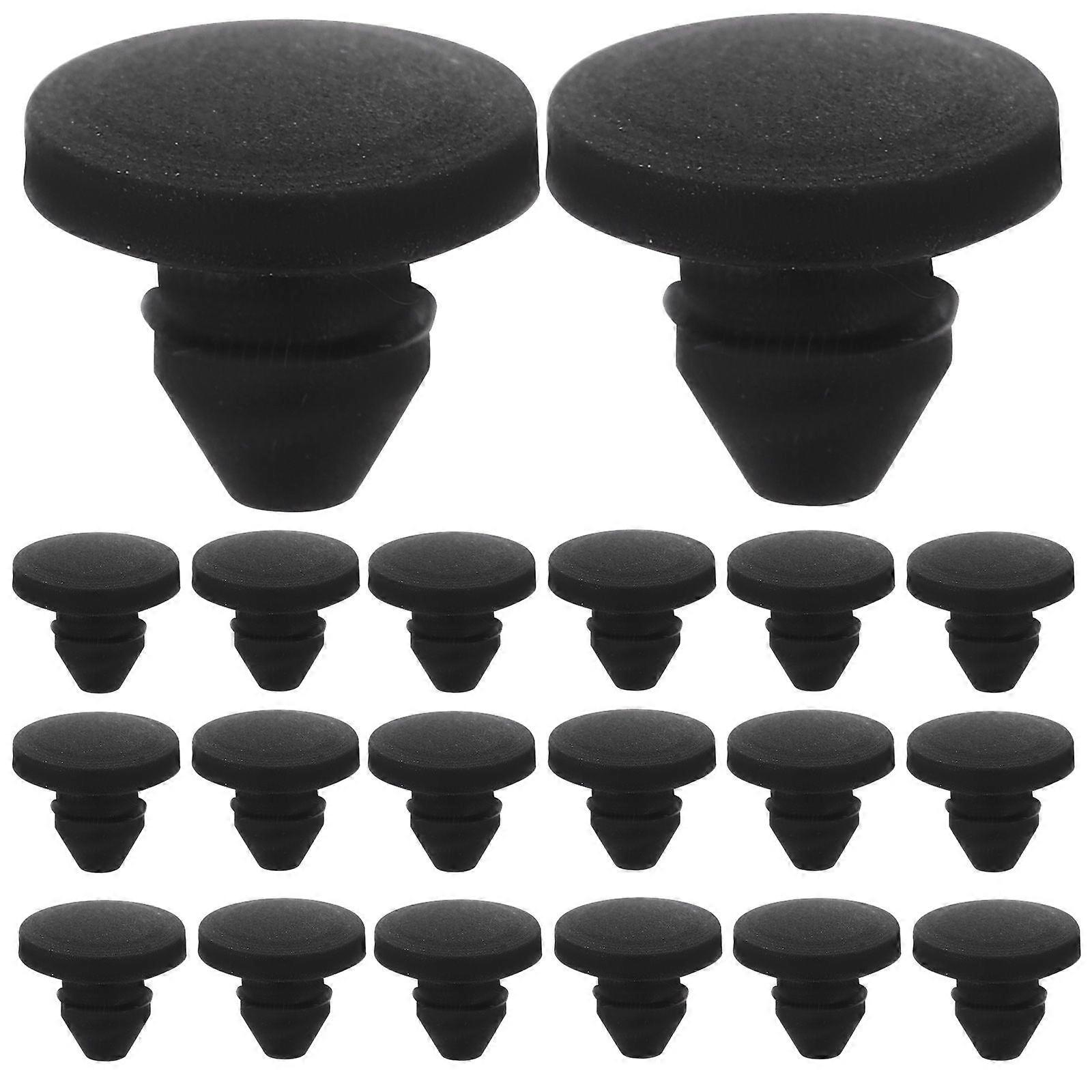 25pcs High Temp Silicone Seal Plugs Soft Conical Foot Pads Anti-Collision Hole Plugs Dustproof Inserts for Oven Furniture Precision Instrument