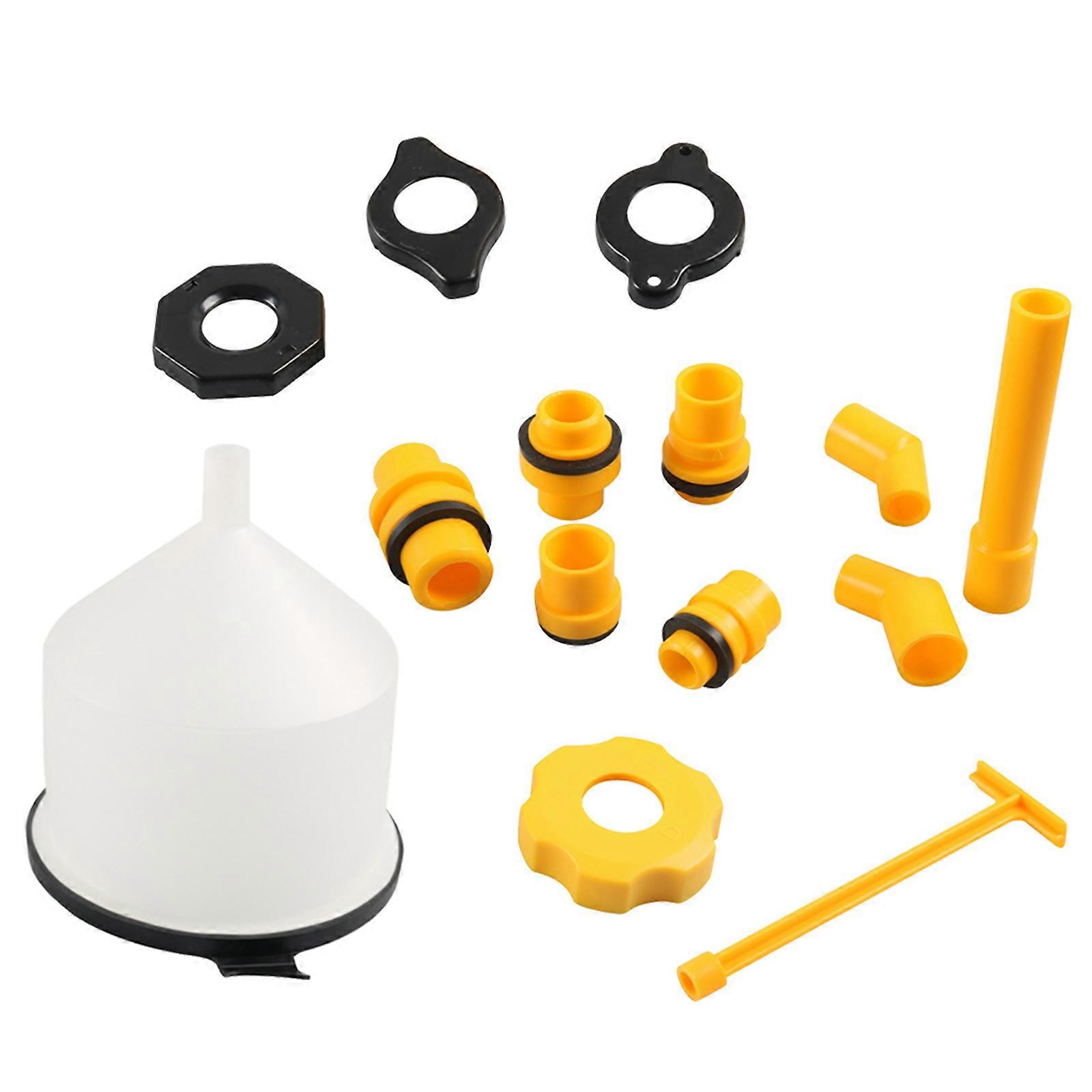 High-performance Car Radiator Coolant Filling Funnel Kit Spill Proof Cooling System Tool Multi-size Funnels & Adapters