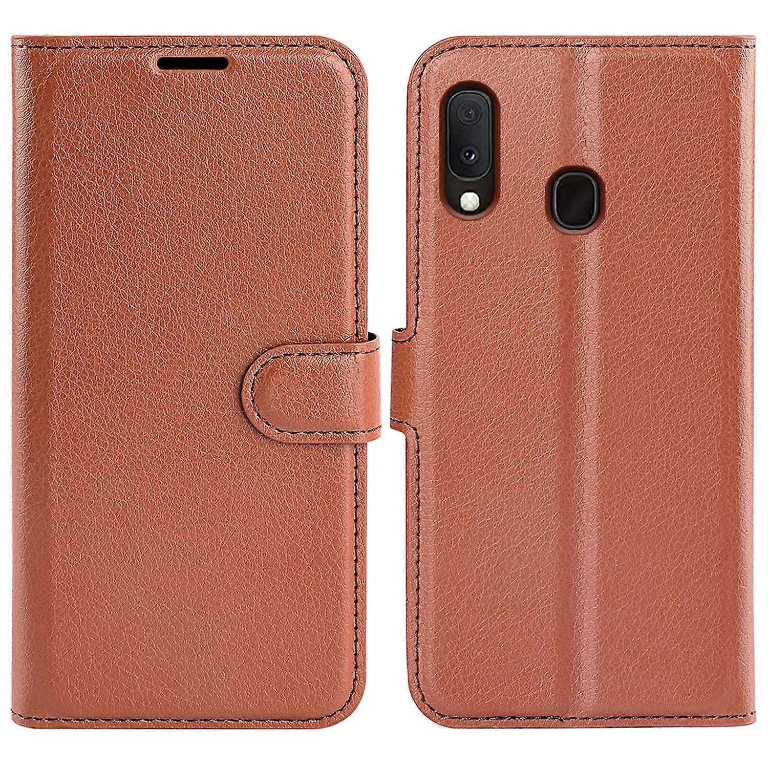 Δερμάτινη θήκη πορτοφολιού Litchi Texture για Samsung Galaxy A20e