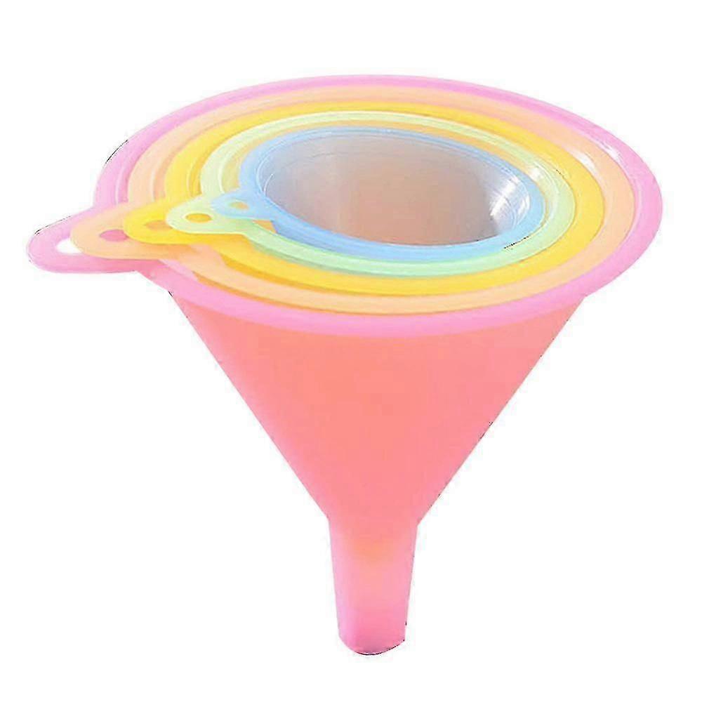 5pcs Various Sizes Plastic Funnel Set, Multipurpose Wide Mouth Funnel
