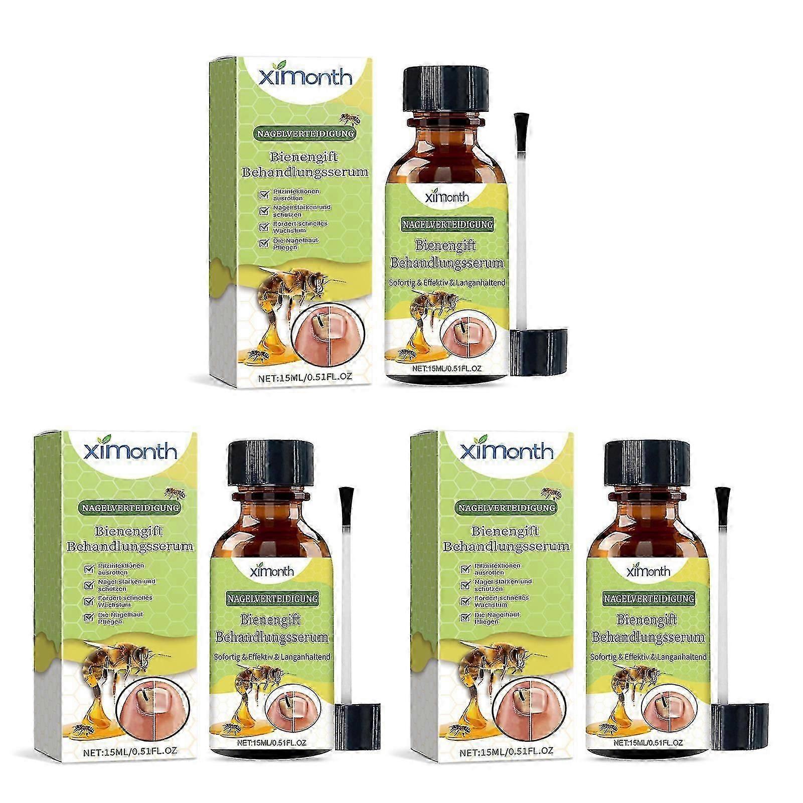 סרום טיפולי נגד ארס דבורים להגנה על ציפורניים, סרום עוצמתי לתיקון צמיחת ציפורניים לציפורניים דקות לצמיחת ציפורניים