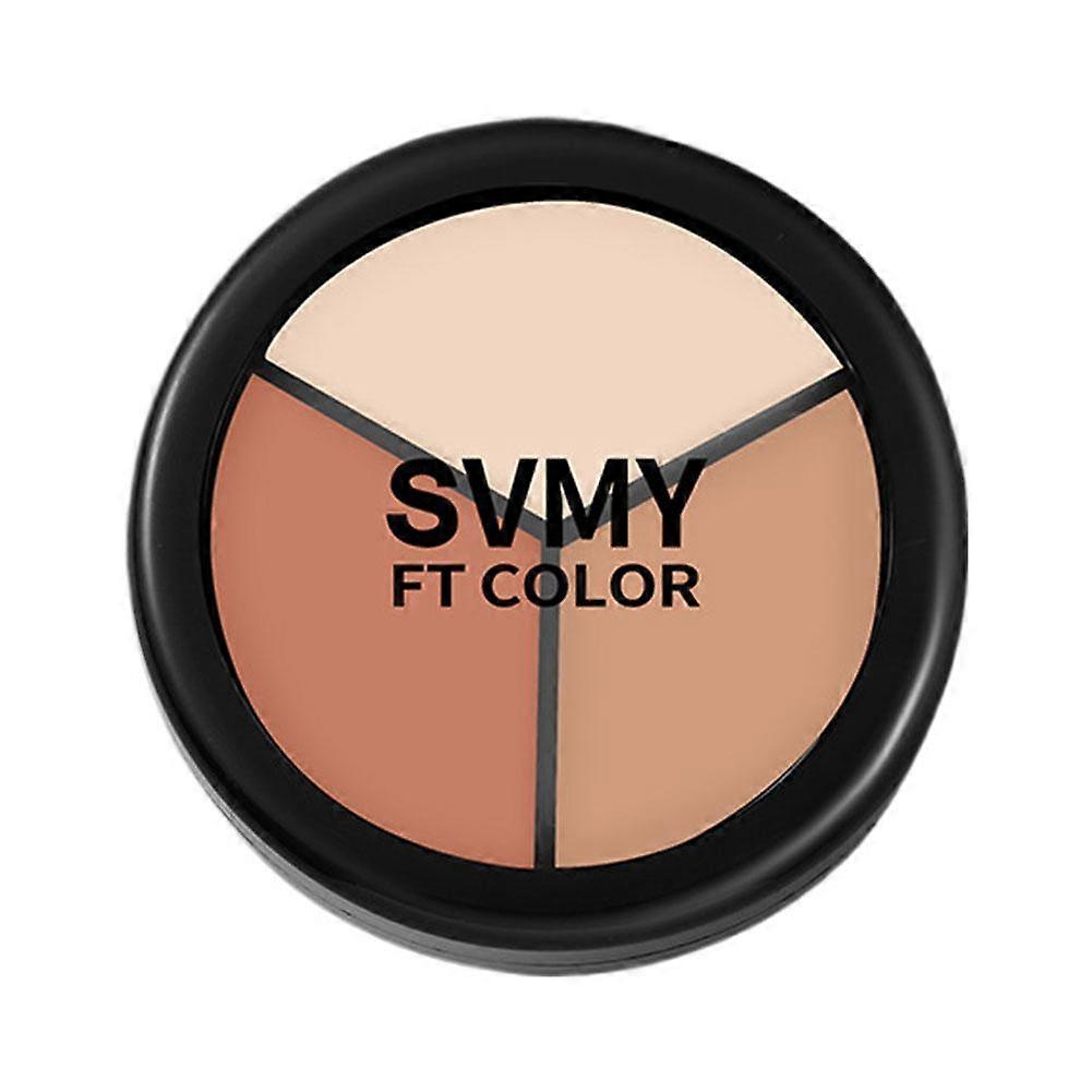 3.3g black box (B) $Three-color concealer customized concealer palette to cover facial spots, acne marks, dry and oily skin, giant concealer