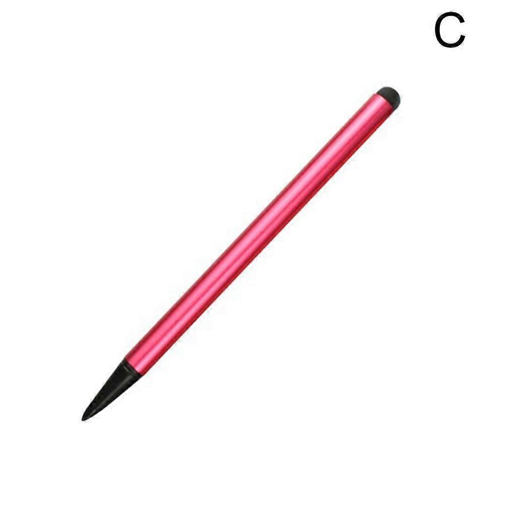 Red (C) $ Simple dual-use touch screen pen resistance capacitance pen mobile phone stylus touch metal aluminum tube pen