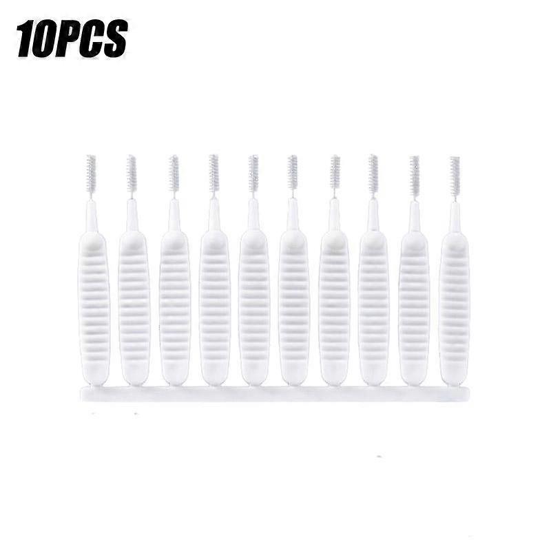 10PCS Micro Nylon Shower Brush for Anti-blocking Cleaning