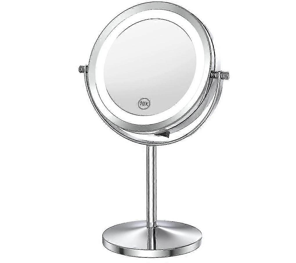Lighted Makeup Mirror with Light & Magnifier (Push Button Switch) Y