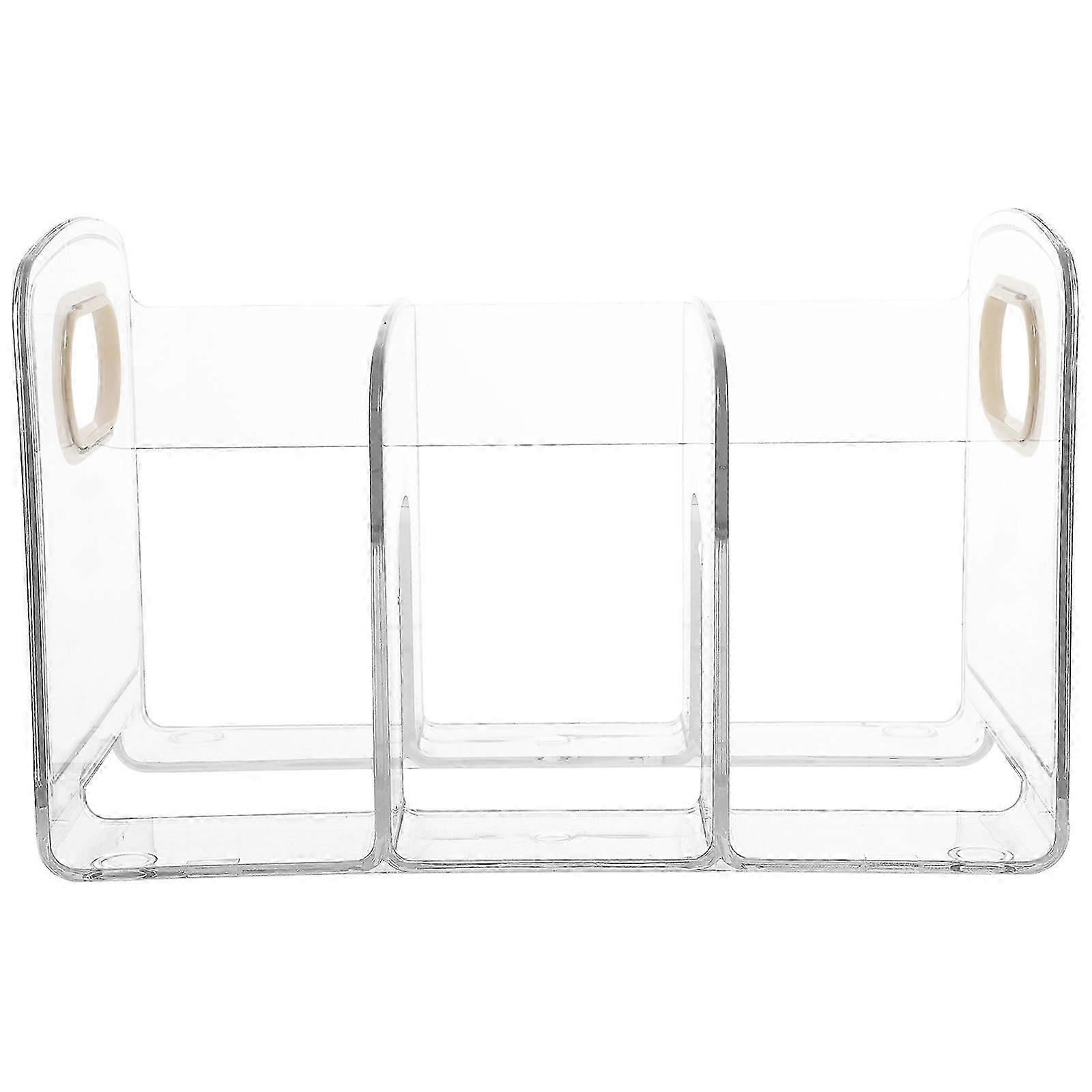 Étagère verticale en acrylique avec déflecteur pour un arrangement pratique