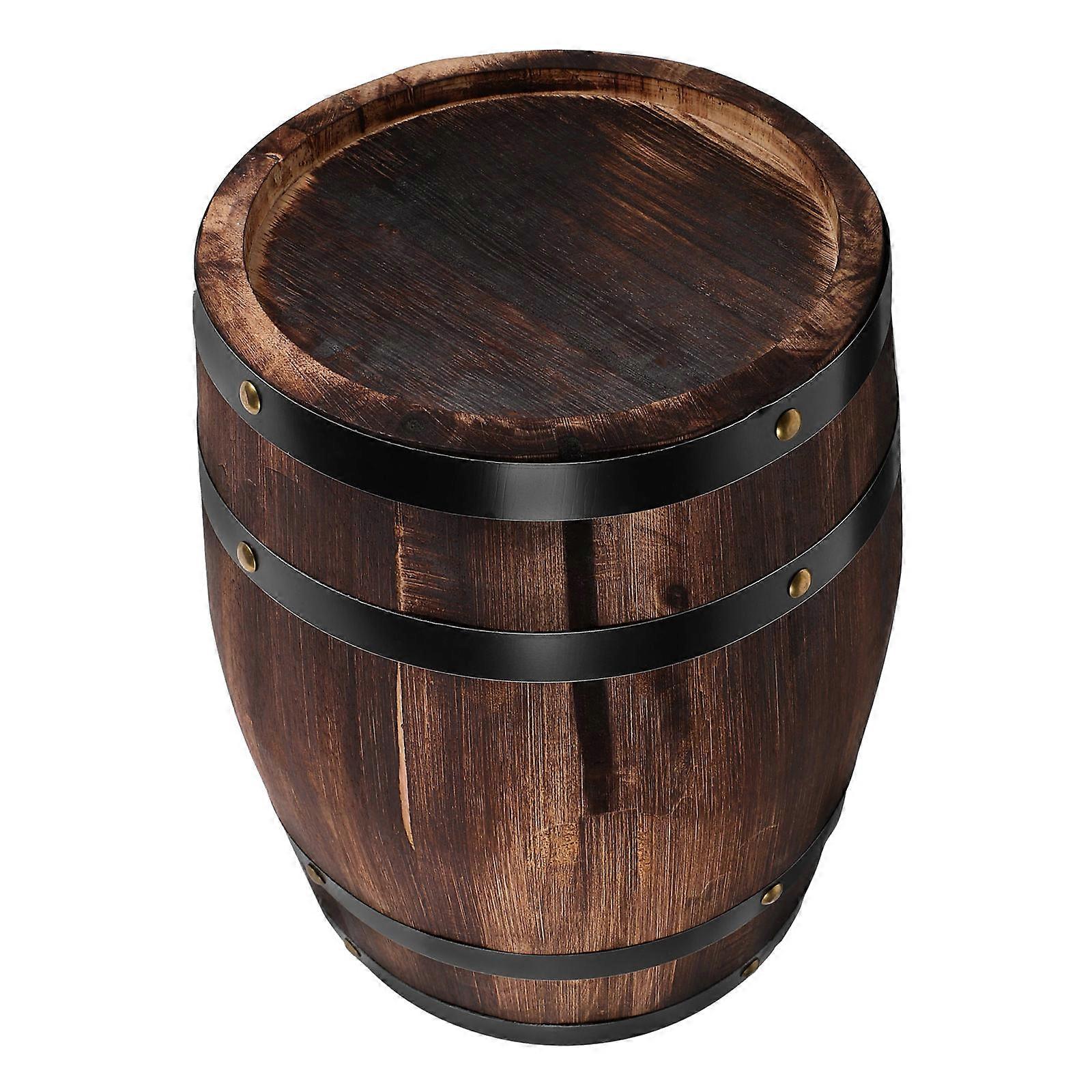 Stylish Wine Barrel with Safe Wood Finish, Practical Storage,