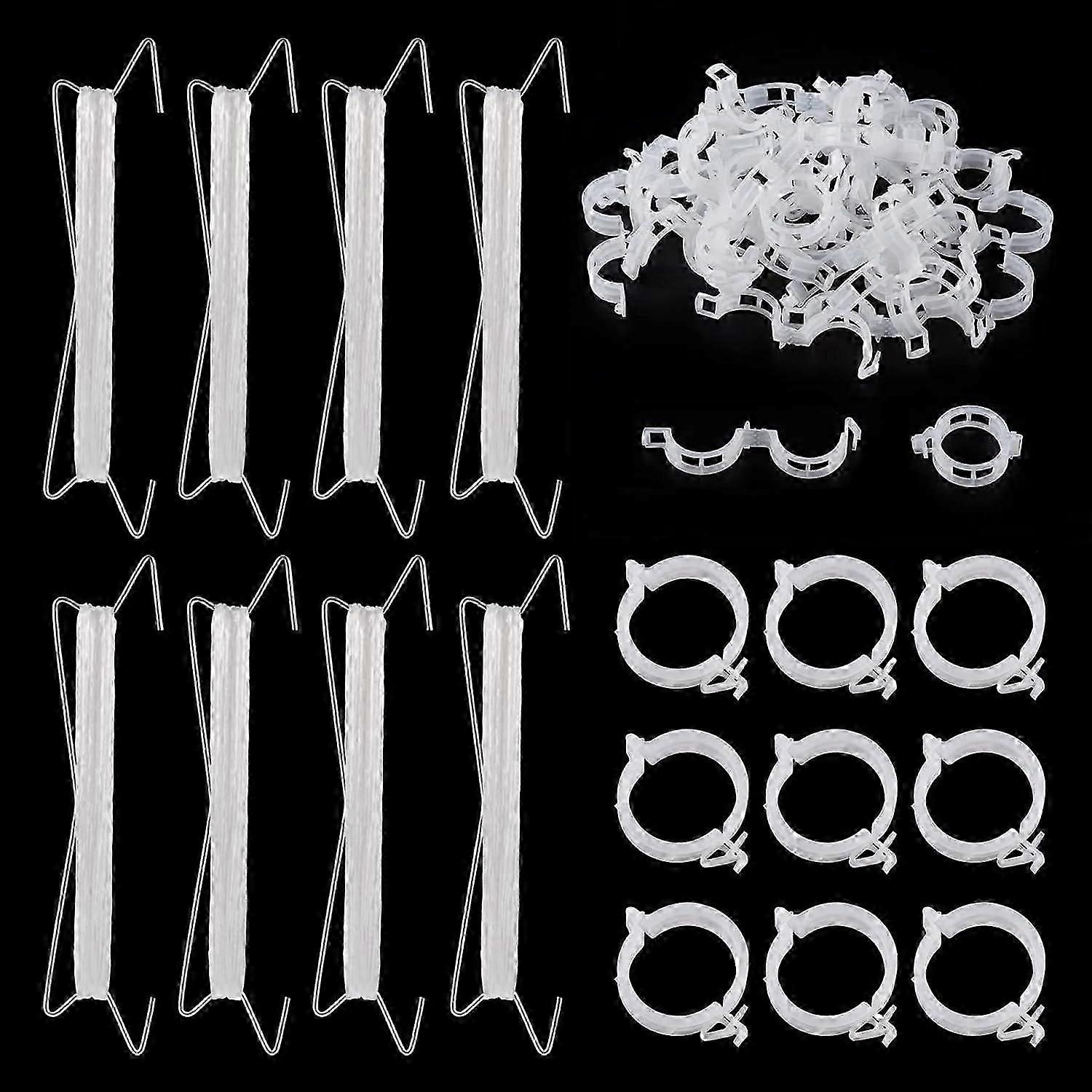 2025 Latest Model  20 Pcs Tomato Support Hooks, Tomato Climbing Hooks with 39ft