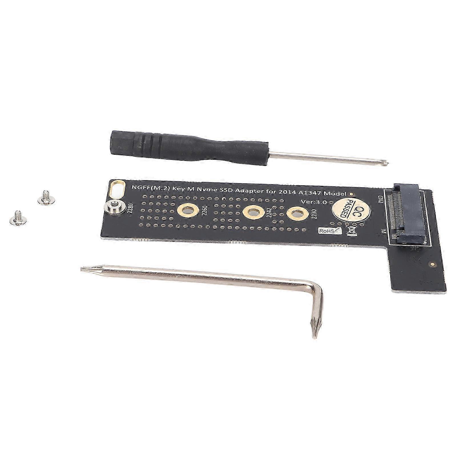 Adapter Card M.2 NGFF M Key NVME SSD Converter with Screws Hex Wrench for Compatible MacBook Mini