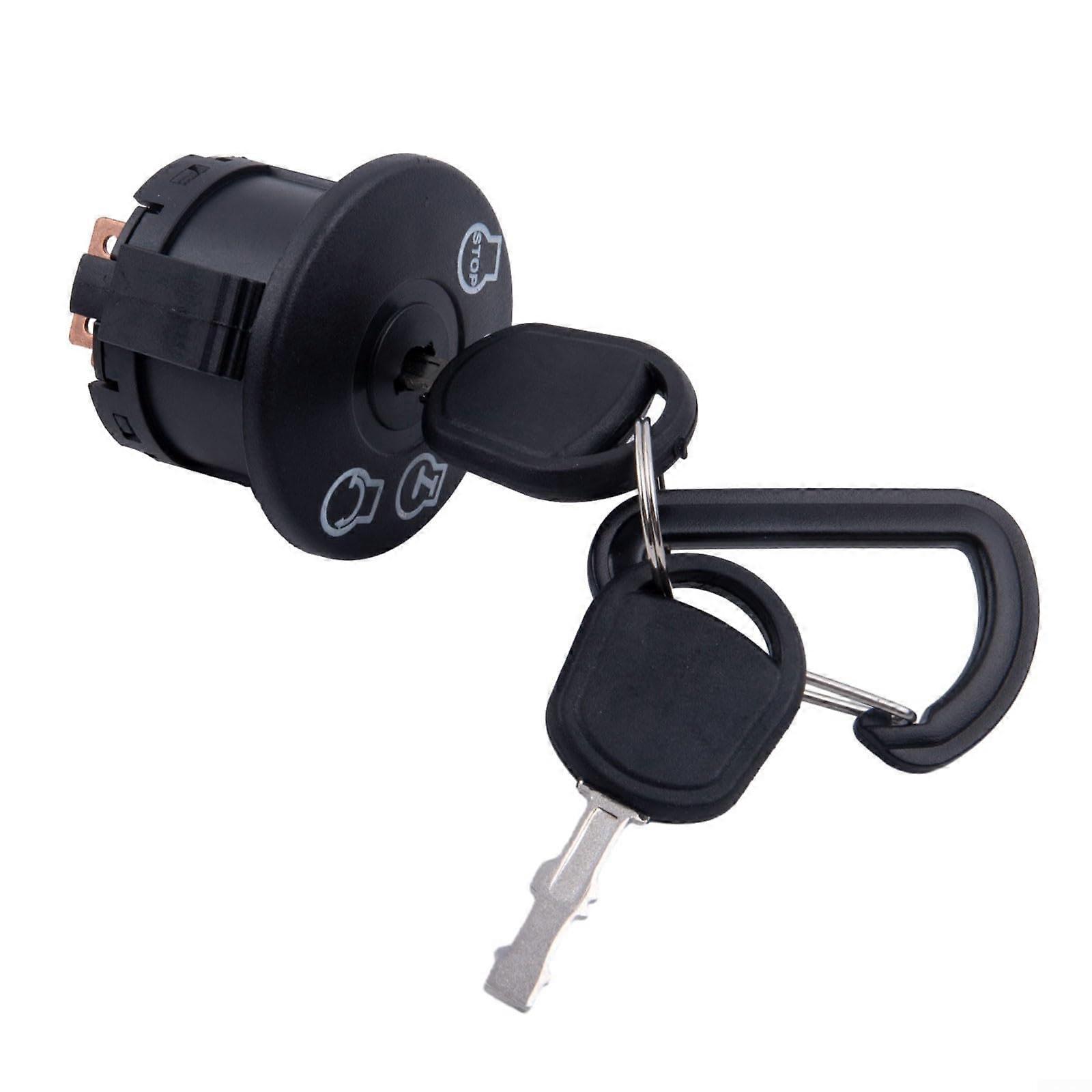 Lawn Mower Ignition Switch with 2 Keys Compatible with Models 725-1741, 430-445, 925-1741, 163968, 175442, 175566, 532175566, 583068901