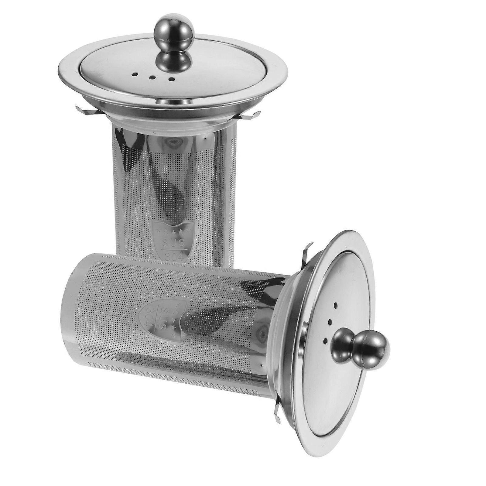 2Pcs Tea Strainer Insert Fine Mesh Tea Strainer Tea Pot Tea Filter Lidded Tea Infuser Teapot Supplies