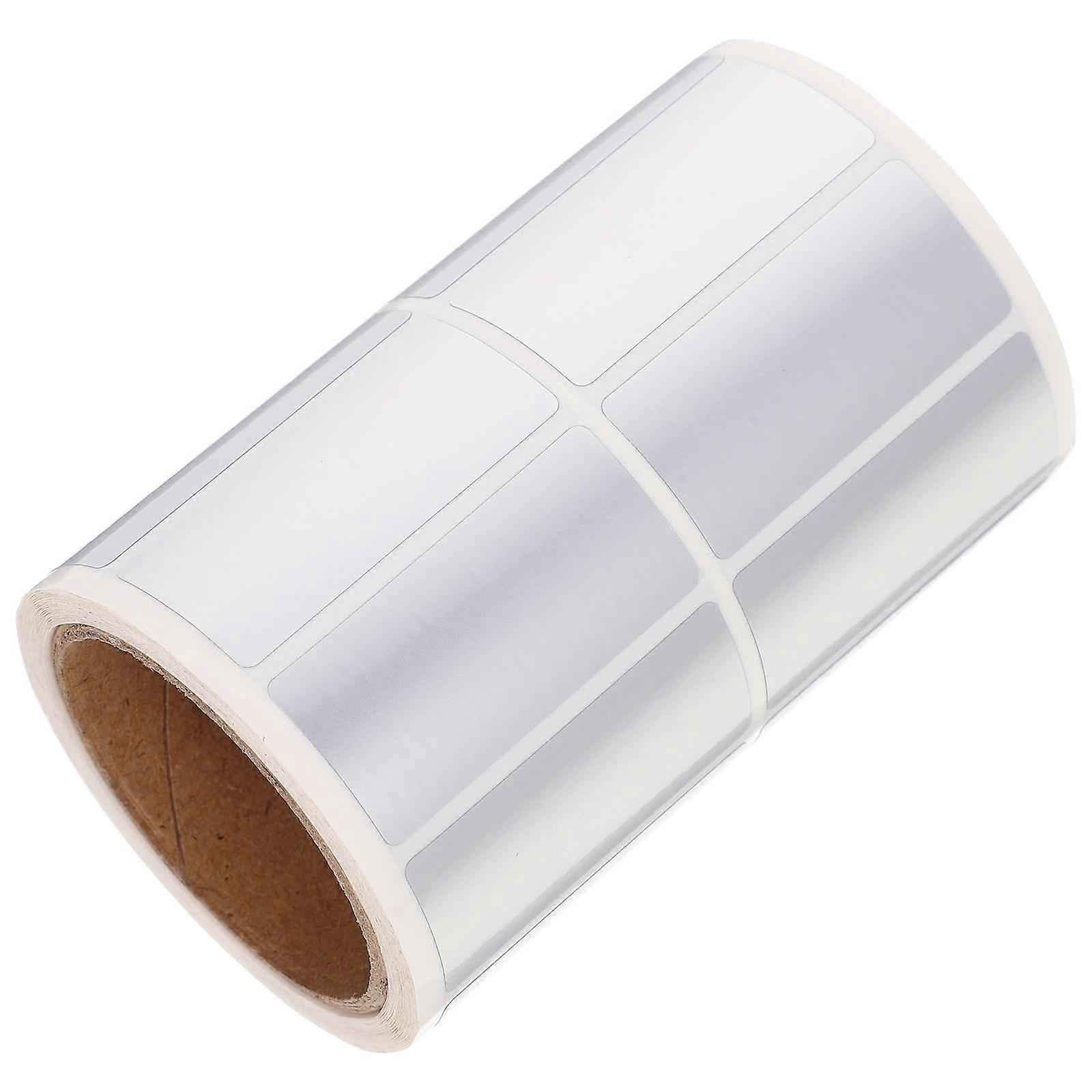 Printing Printer Label Self Adhesive Labels Silver 38x18mm Waterproof Reusable 500Pcs