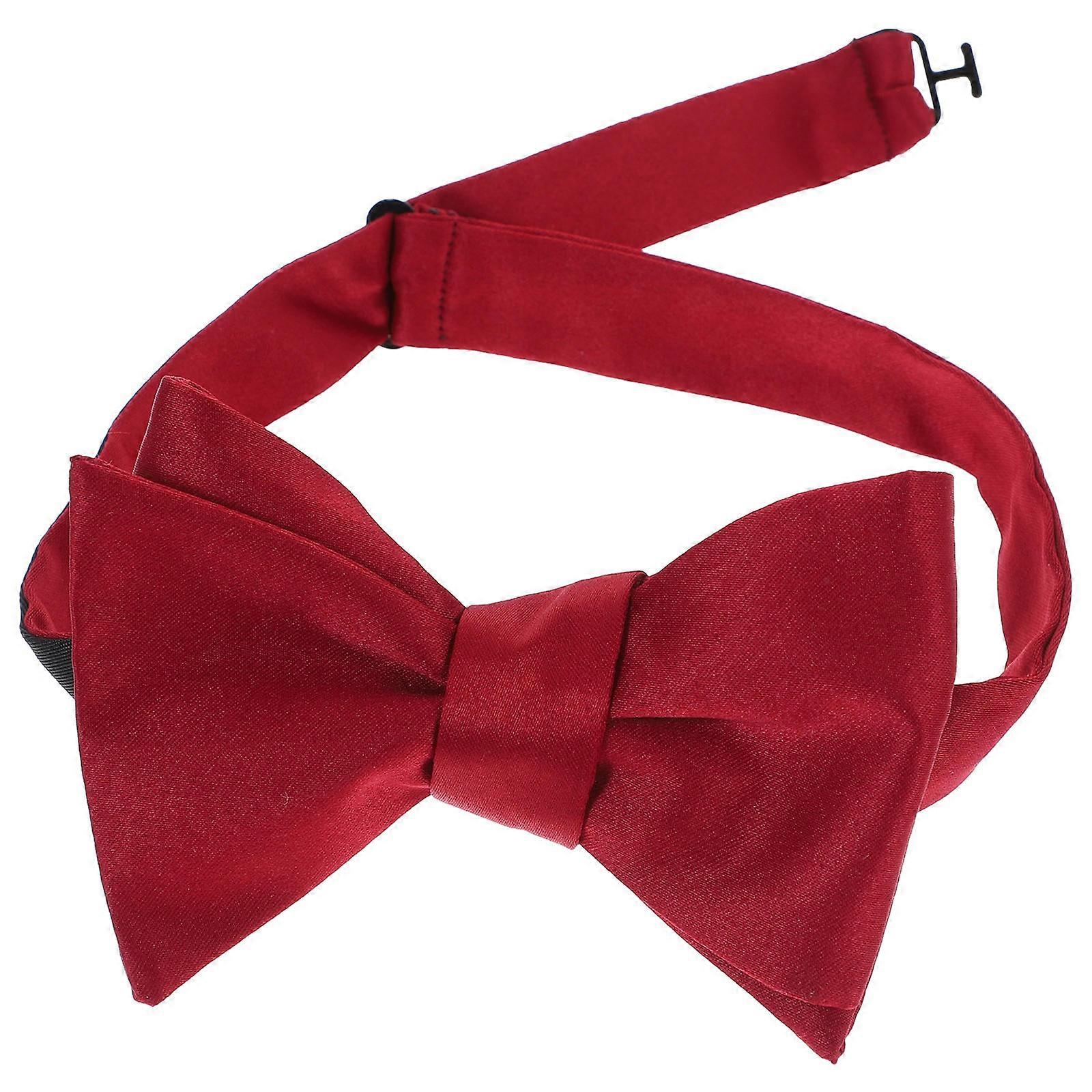 Ties For Men Elegant Design Bow Tie Special Occasions Red 91X6.5CM Adjustable 1Pcs