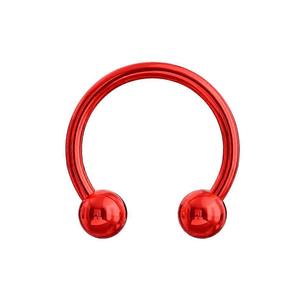 316L Surgical Steel Anodised Cbb With Ball