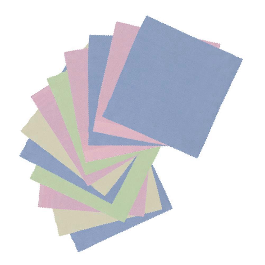 Quick Drying Microfiber Cleaning Cloths for Camera Lens Cell Phones Watches Yellow 20x20cm Easy to Wash Reusable 12Pcs