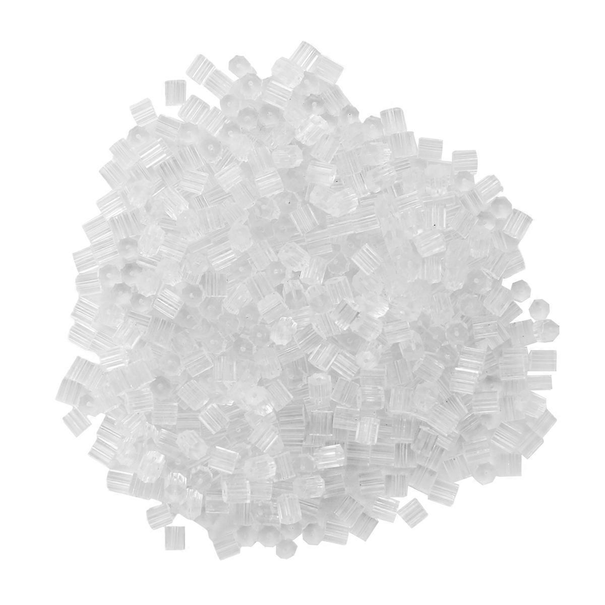 Swimming Ear Plugs Women Octagonal Plastic Earplug Transparent Rubber Protect Earrings Everyday Use 500Pcs