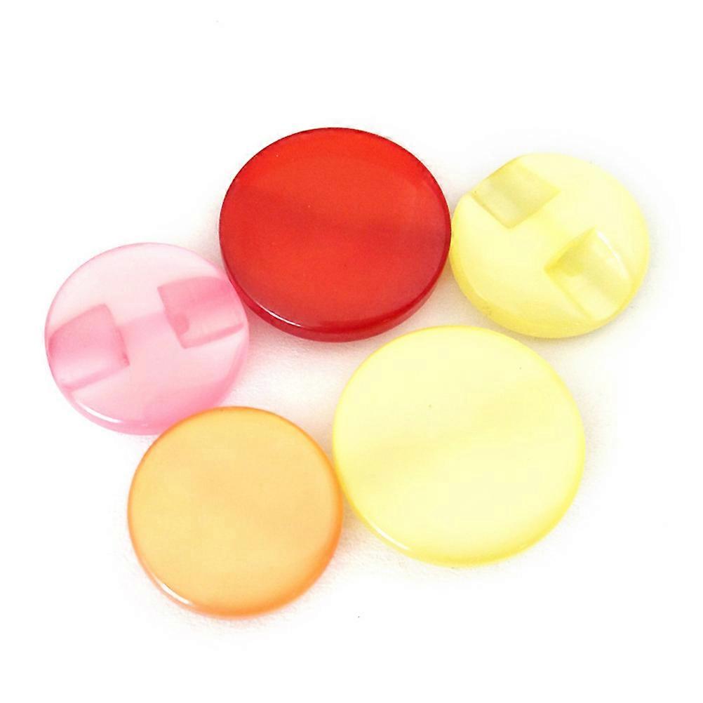 Mixed Color Mini Buttons 100Pcs Irregular Round Sewing Buttons For Craft Enthusiasts Assorted Color For Handmade Crafts And Cardmaking