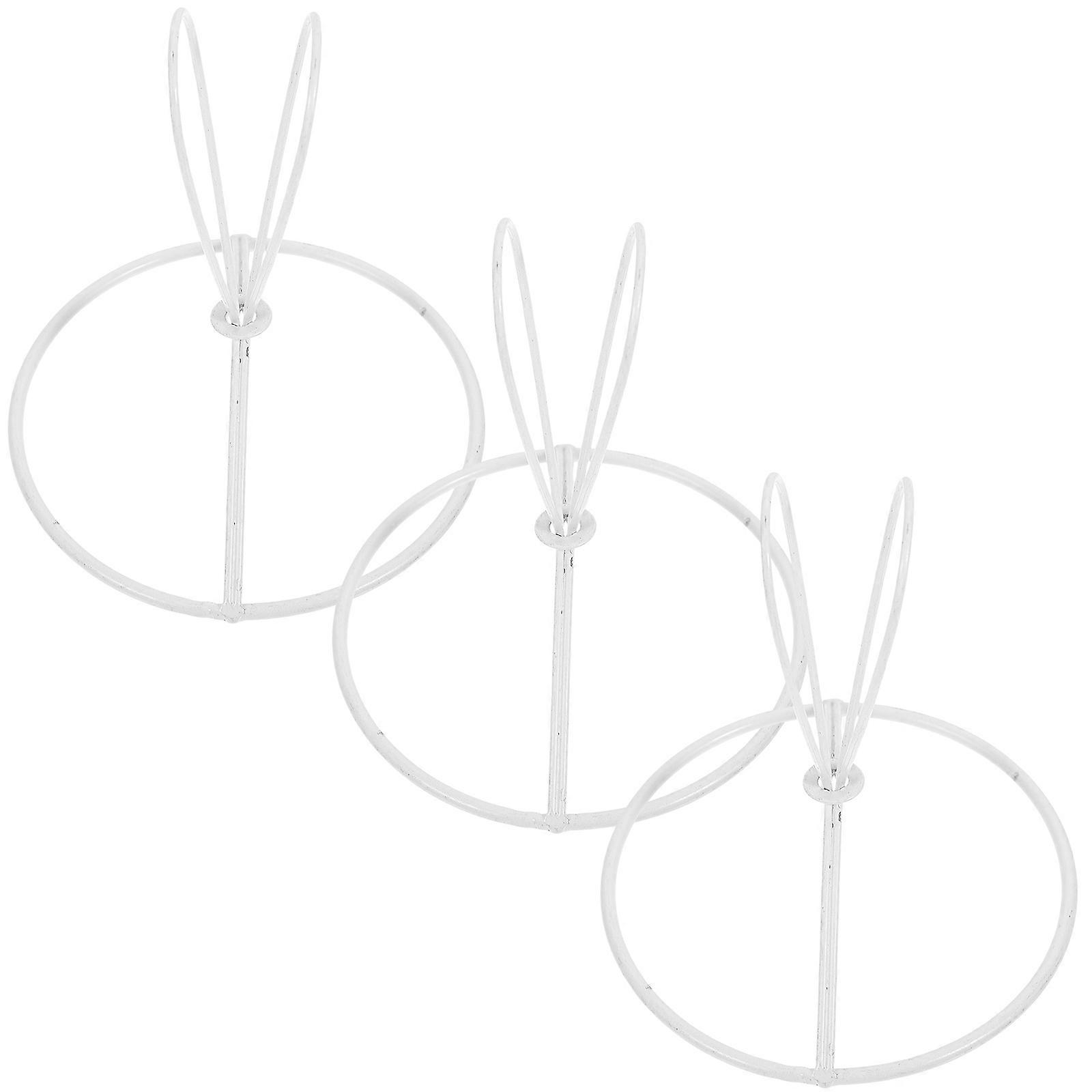 Round Lamp Shade Frame Diy Lighting Accessory Iron Material for Users of Lamps and Lighting Accessories 3Pcs