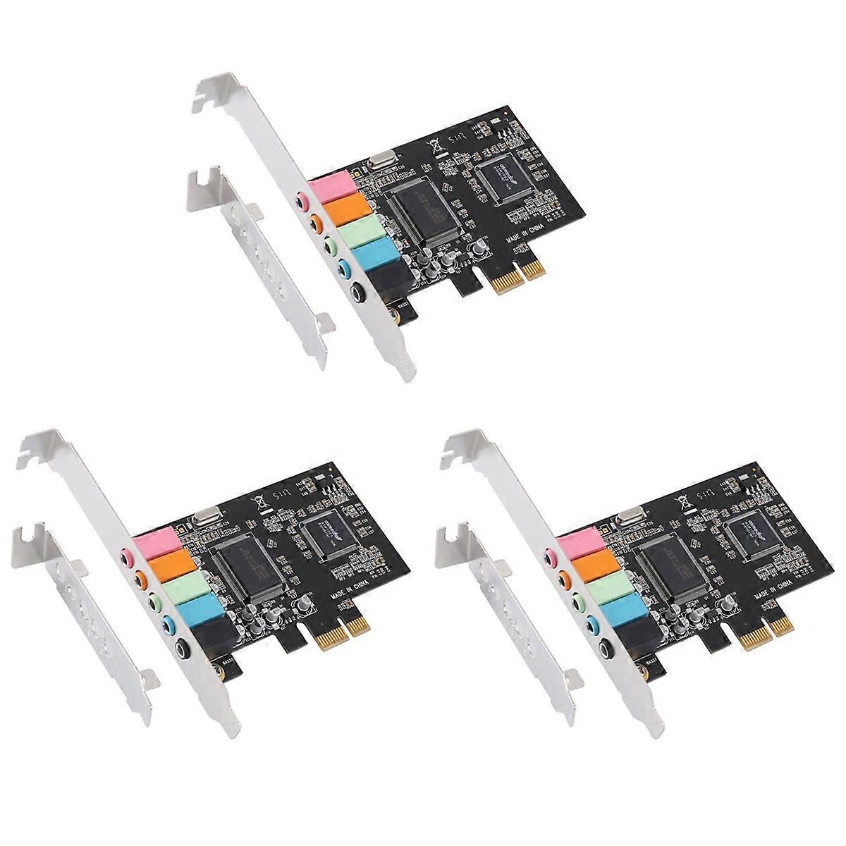 PCIe Sound Card 5.1, PCI Express Surround Card 3D Stereo Audio