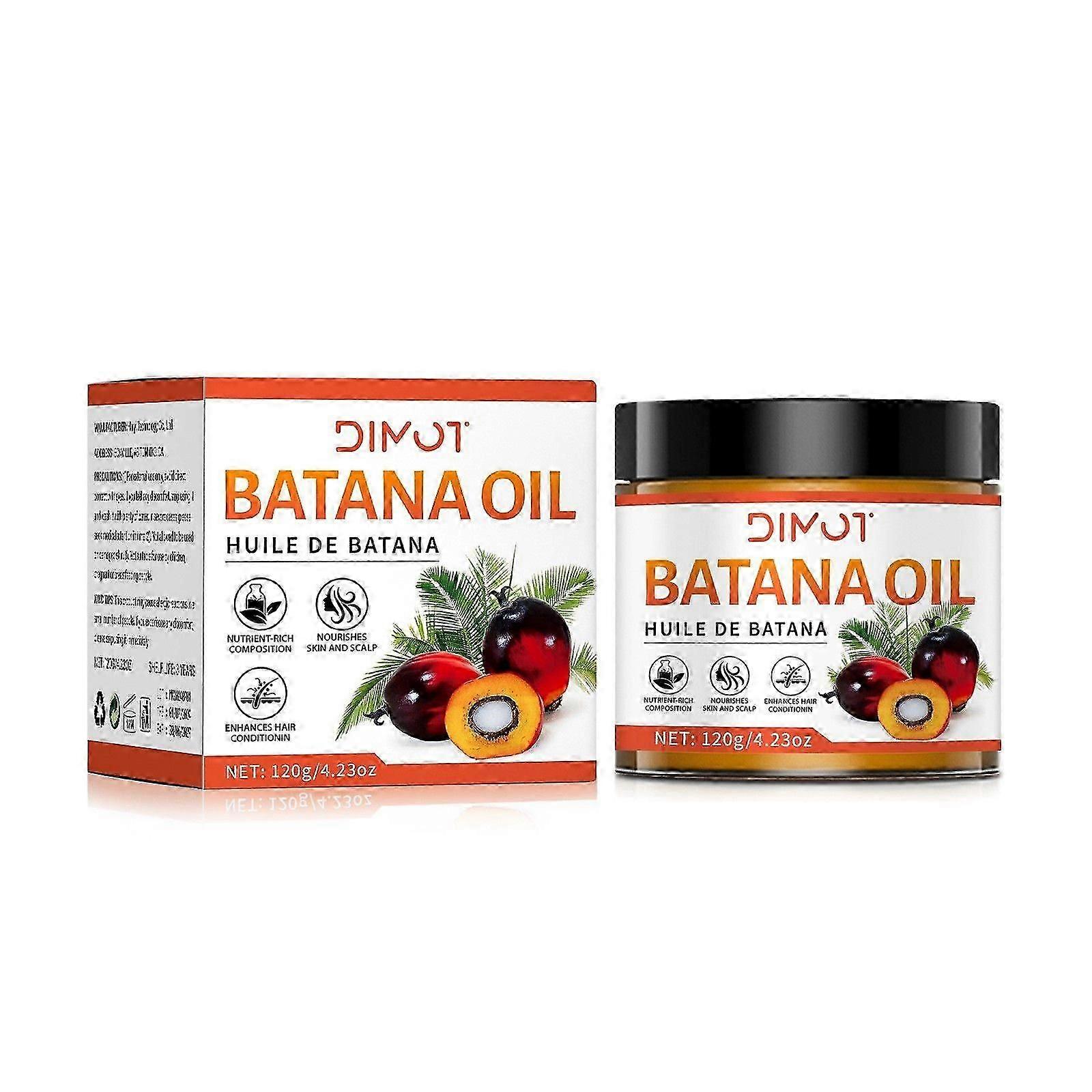 Ακατέργαστο λάδι Batana για την ανάπτυξη των μαλλιών οργανικό, 100% καθαρό λάδι Batana Μάσκα μαλλιών Επανόρθωση ξηρών, κατεστραμμένων, σπασμένων μαλλιών, πρόληψη της τριχόπτωσης, δυναμώνει και θρέφει για