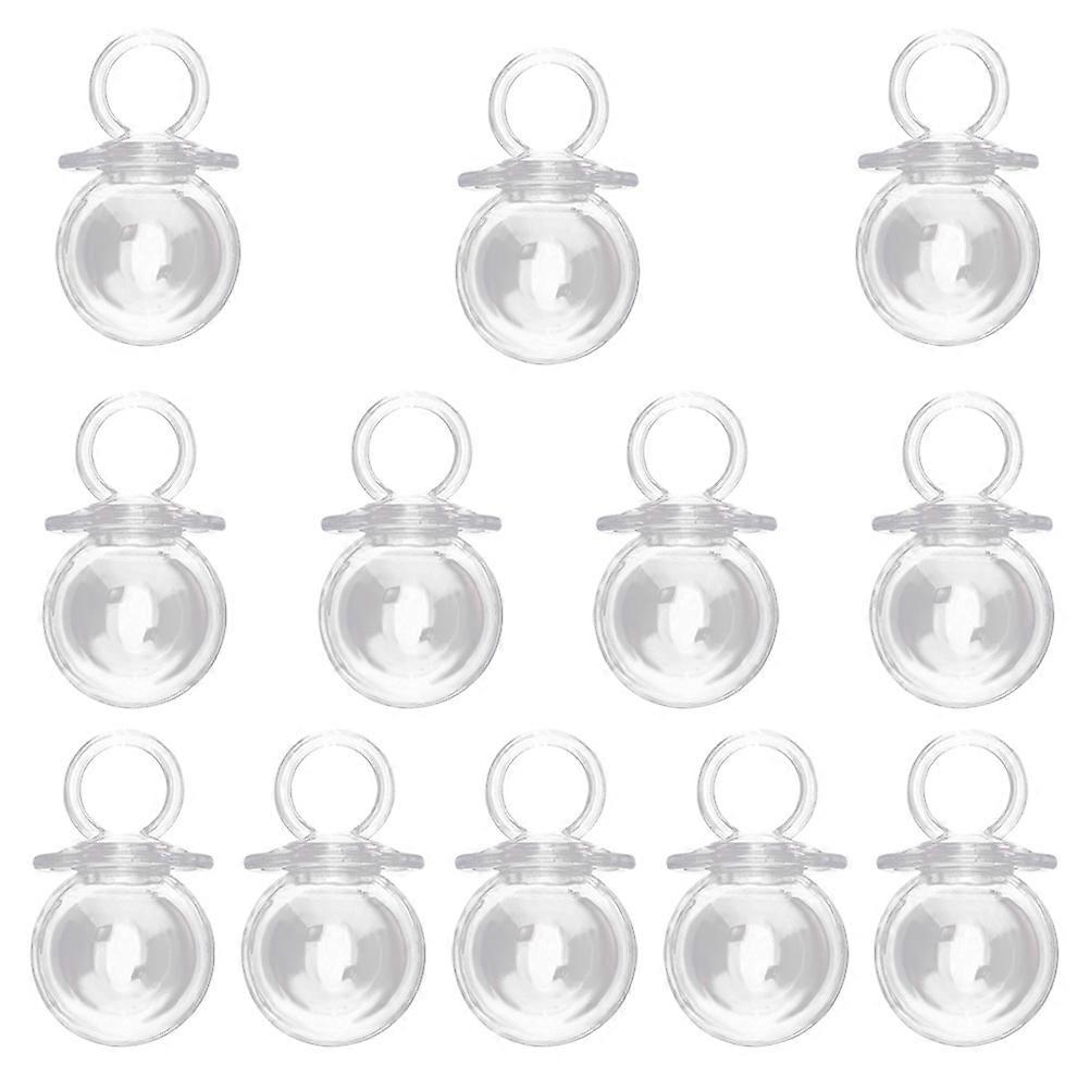 Candy Packaging Boxes Pacifier Shape Candy Container Baby Supplies Transparent Plastic 24Pack