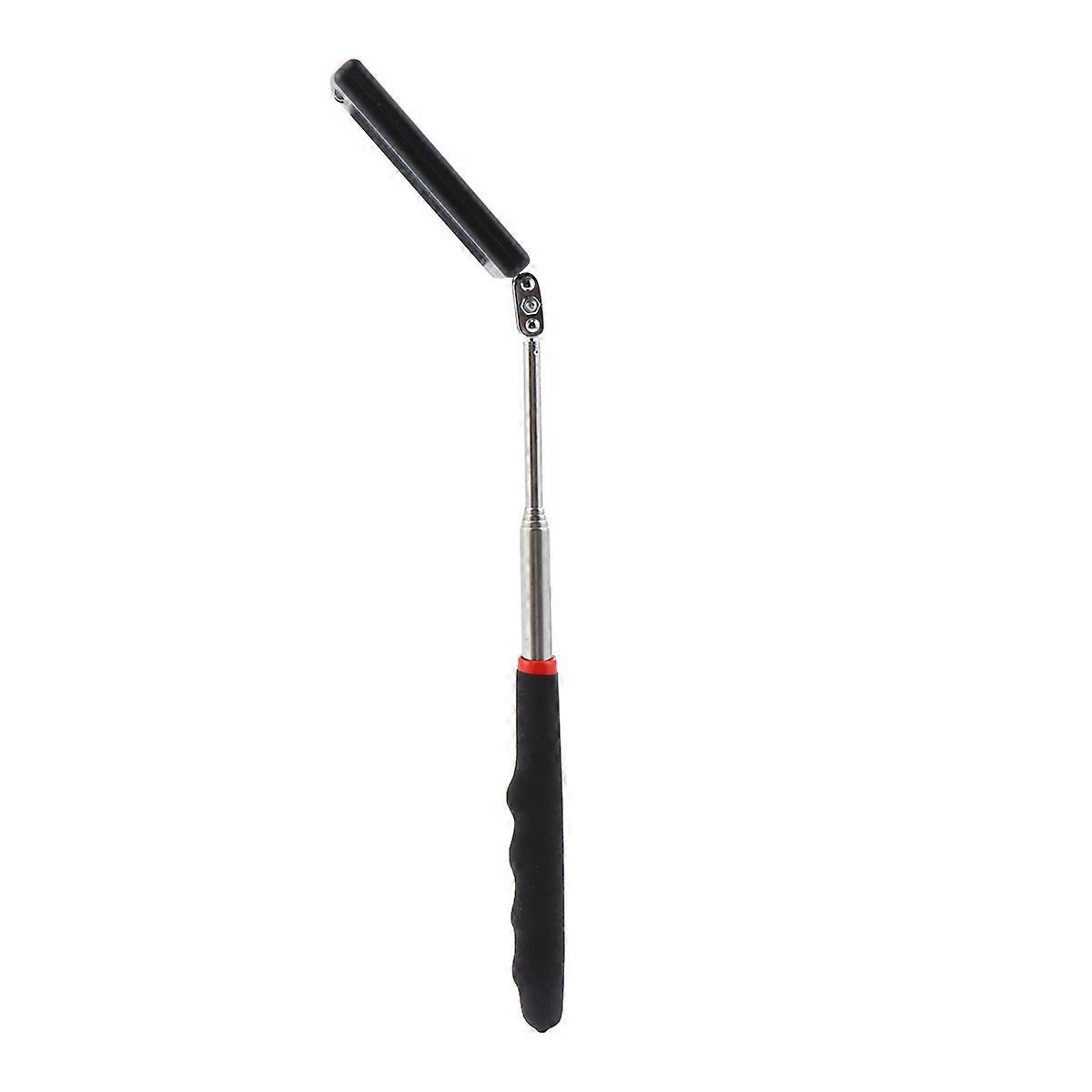 Telescoping Inspection Mirror with LED Light – Flexible Rotating Mechanic Mirror for Automotive Maintenance and Low Light Viewing