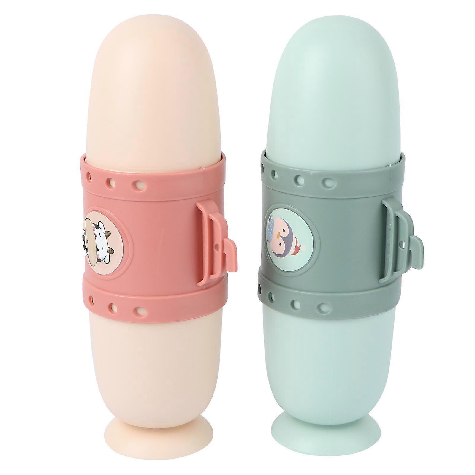 Toothbrush Protective Box Submarine Shape Toothbrush Storage Box Family Travel Convenience 2Pcs