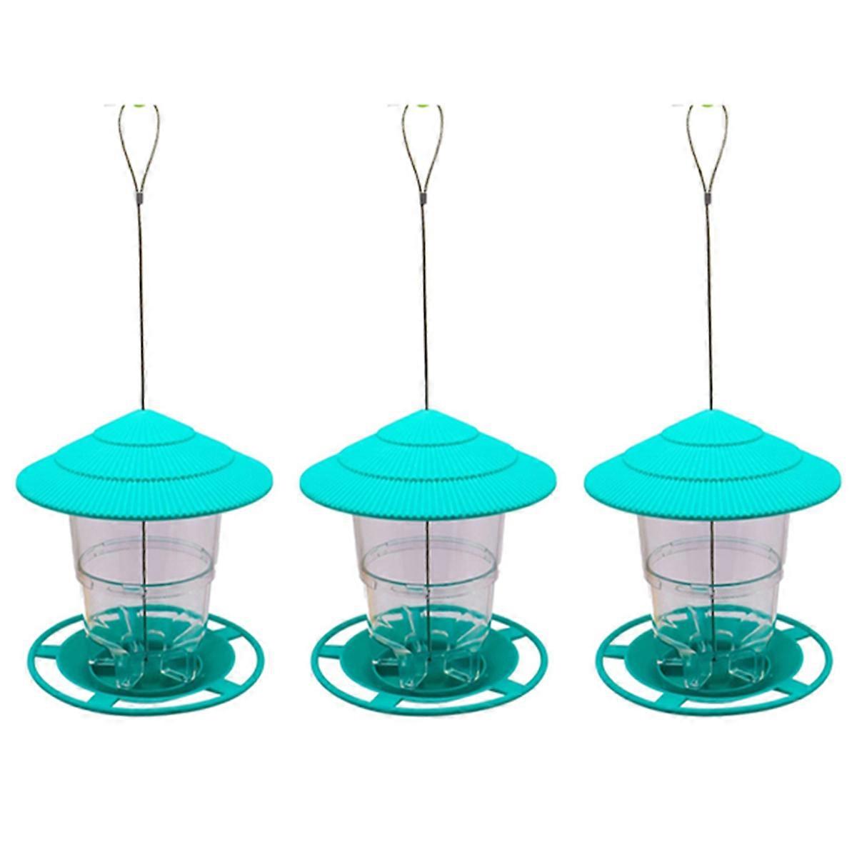 Wild Bird Feeder, Outside Squirrel Proof Bird Feeder, Hanging Wild Bird Feeder with Round Shaped Roo