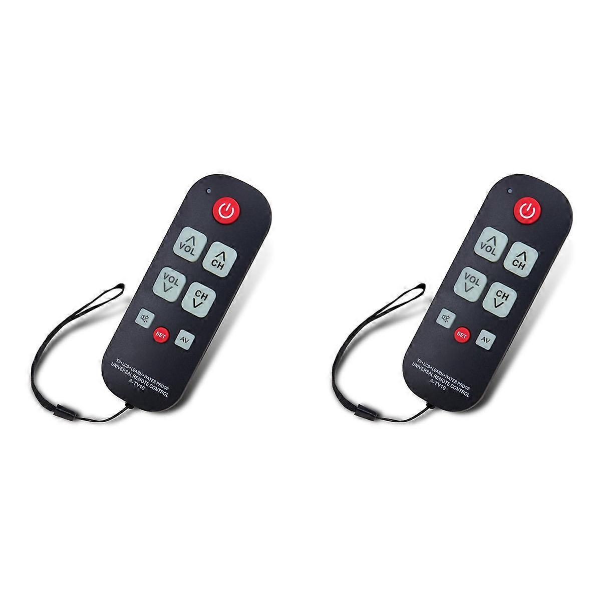 A-TV10 TV Remote for Seniors Universal Controller Simple Waterproof