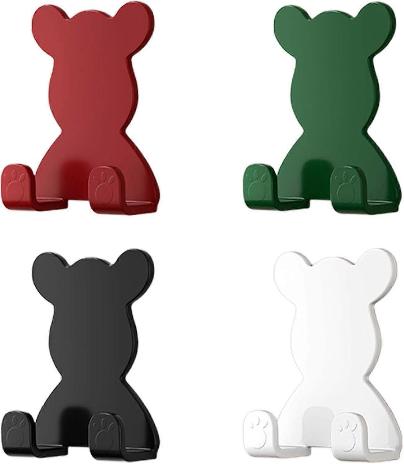 4pcs adhesive wall hooks, bathroom towel rack wall hooks