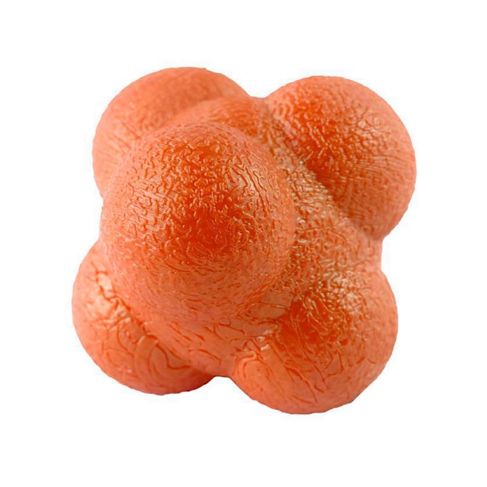 Reaction spring balls, agility, reaction, and reflex balls to improve mobility reflexes and handeye coordination, orange.