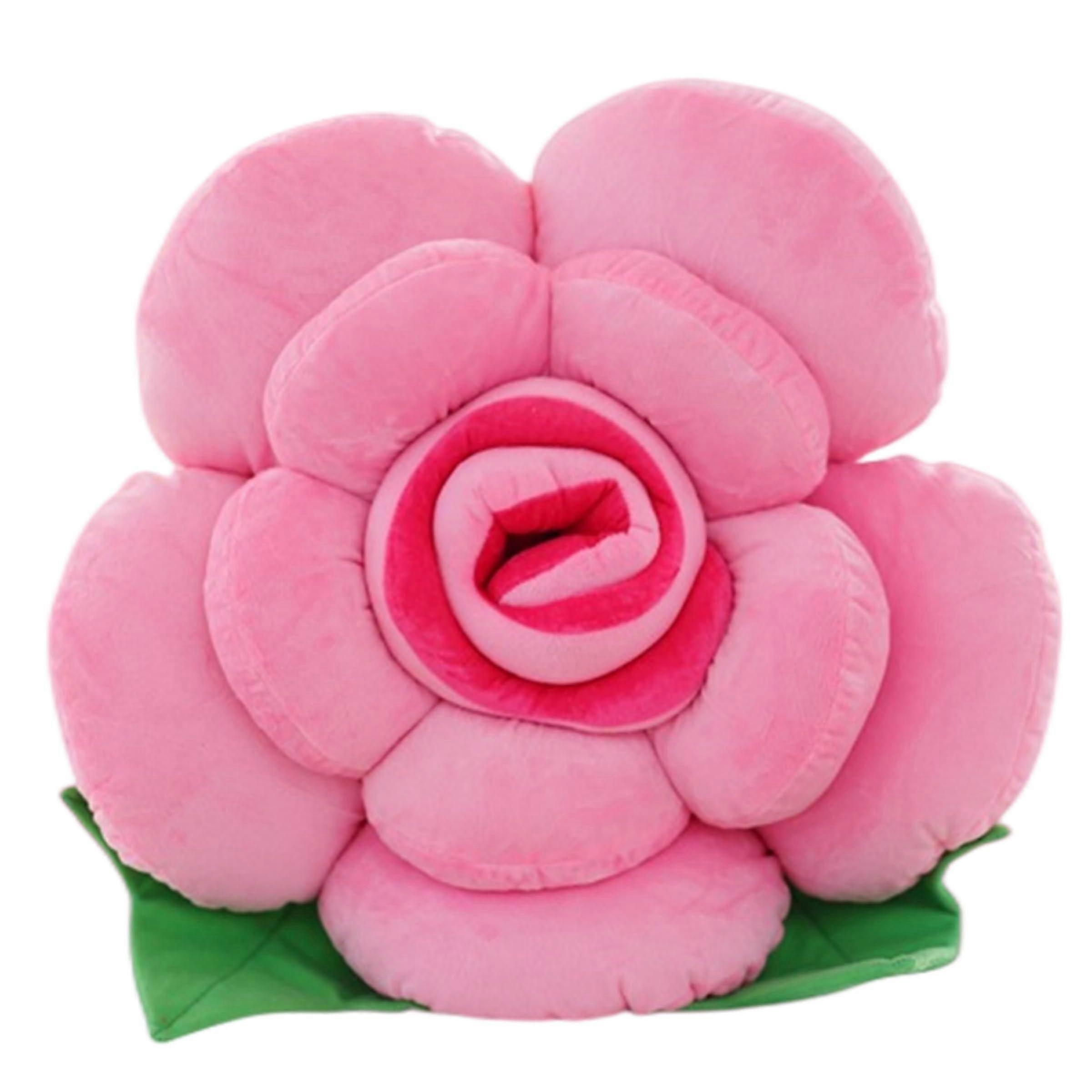 Comfortable plush flower pillow suitable for office use, measuring 40cm (15.74 inches) in size
