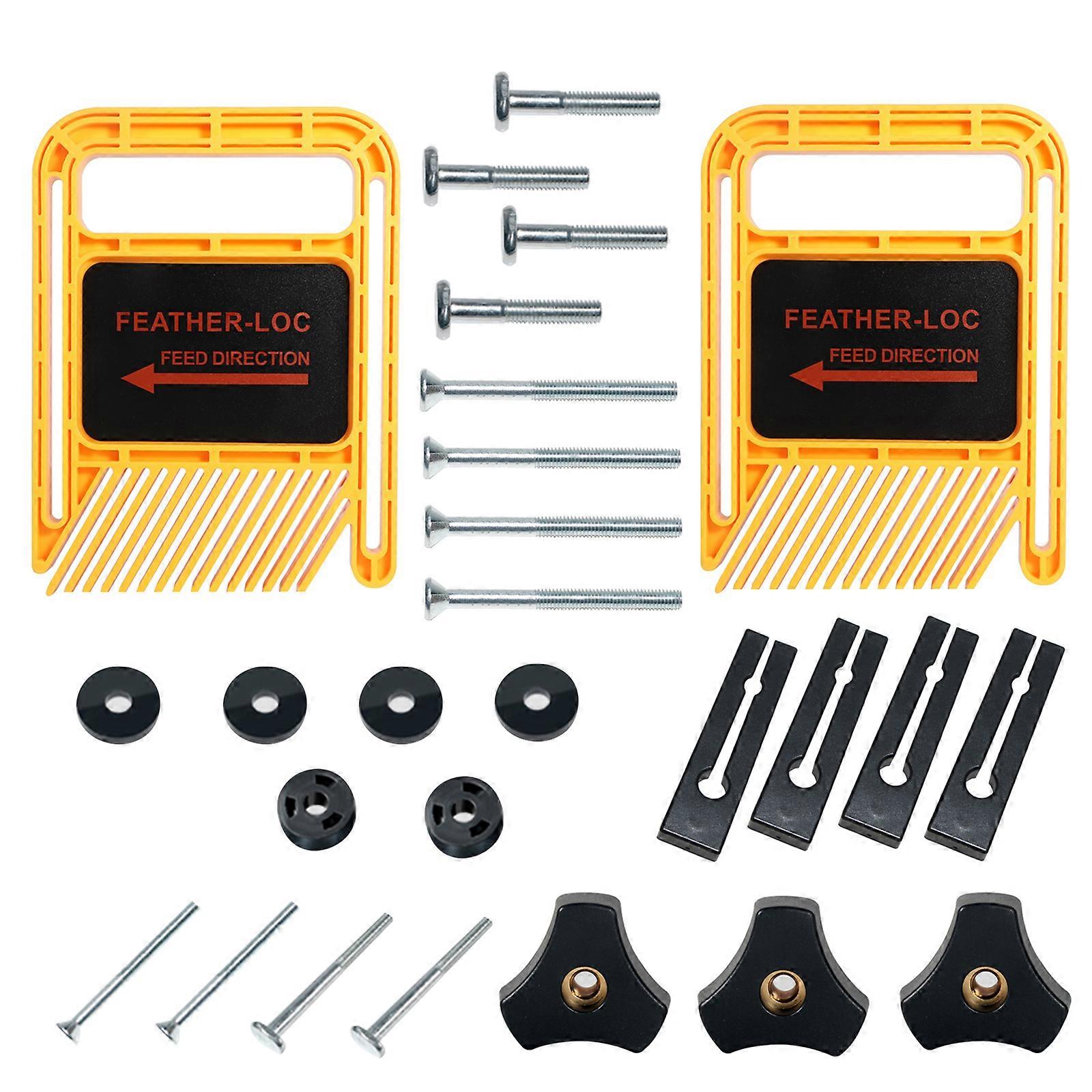 YUMILI 2 Pieces Table Saw Spring Board, Adjustable Woodworking Safety Device, Spring Loc Board for Table Saw, Band Saw 88NOV