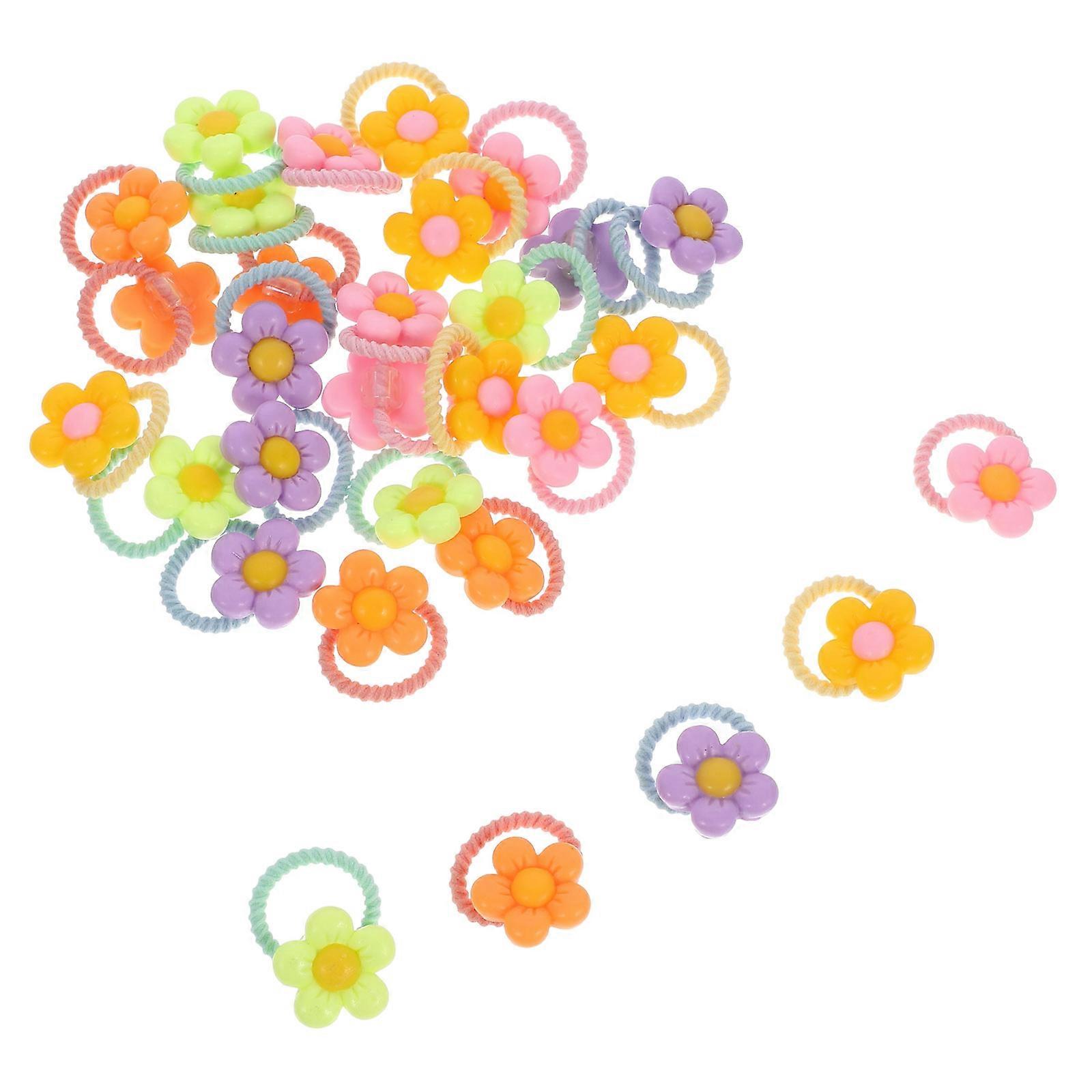 taapero tyttö hiussolmiot söpöt asusteet mini joustavat poninhäntäpidikkeet valikoitu väri 30kpl