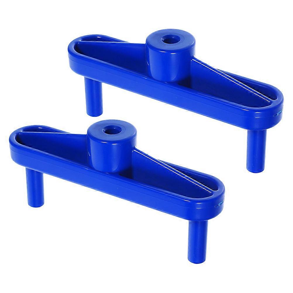 Center Scribe Tool Marking Gauge Woodworking Center Blue 5.0X2.4X1.1in Precision Marking 2Pcs