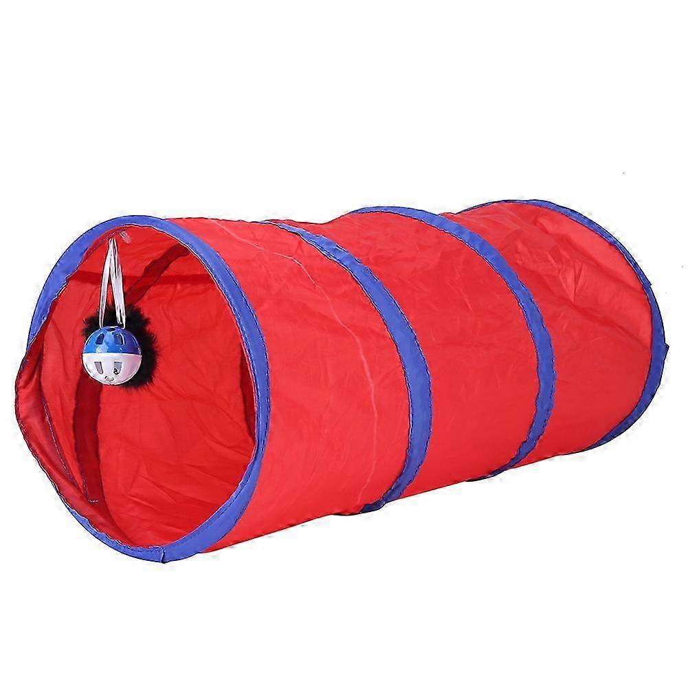 Folding Cat Kitten Play Tunnel for Indoor and Outdoor Use, Great Toy for Rabbits and Training