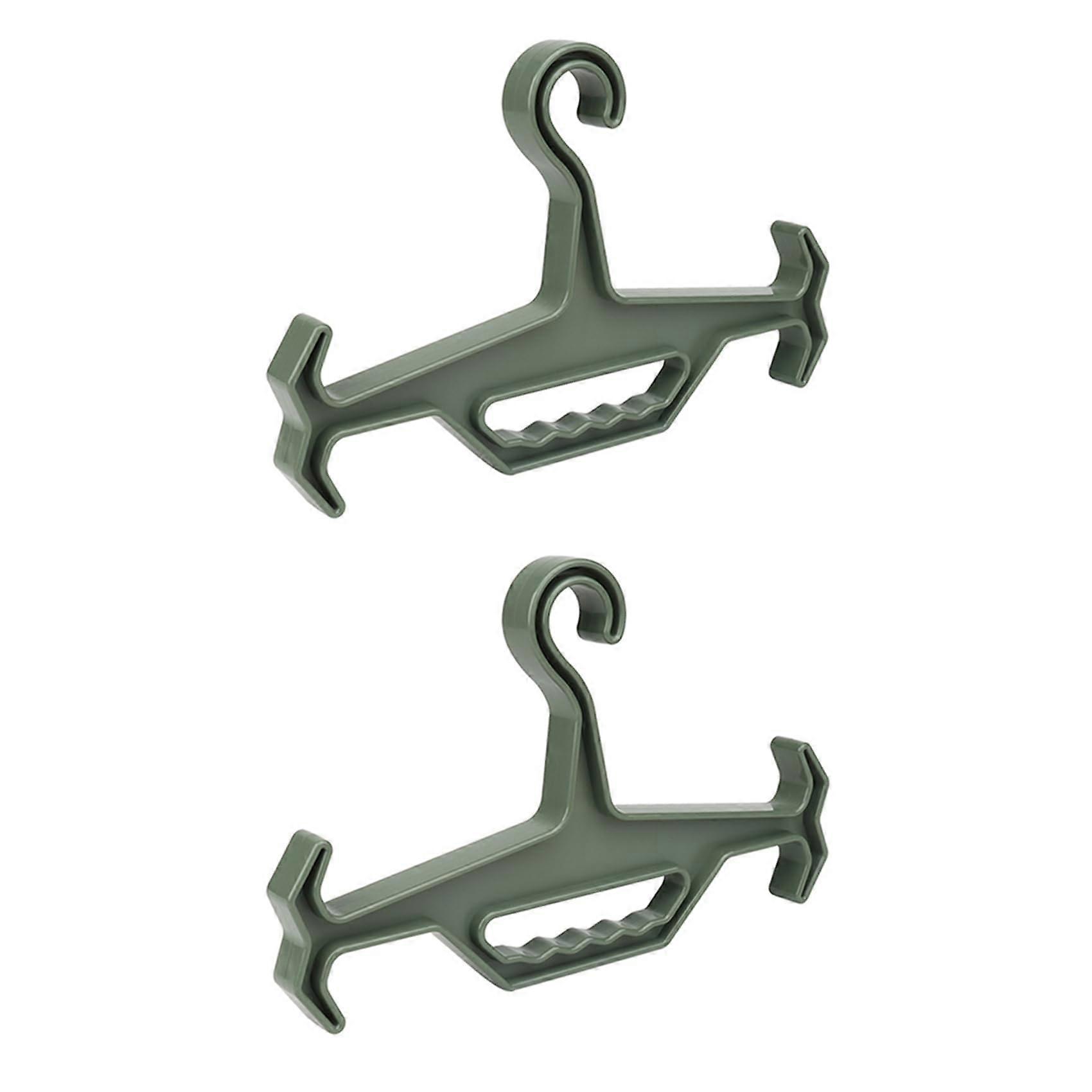High-Performance Vest Hangers for Neoprene Suits, Survival Gear Storage Organizer, Army Green, Pack of 2