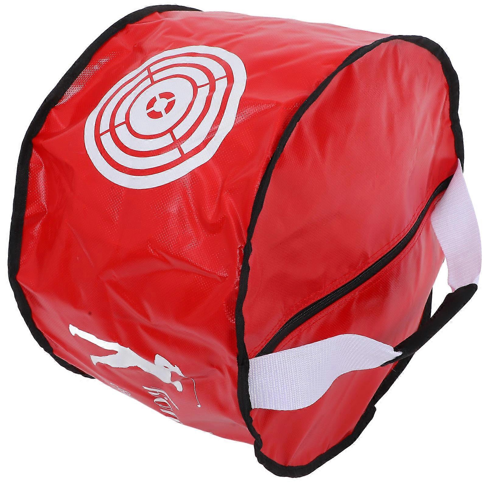 Grip Strength Trainer Power Impact Swing Target Bag Golf Practice Red Waterproof Cloth Solid Touch Feeling 1Pcs