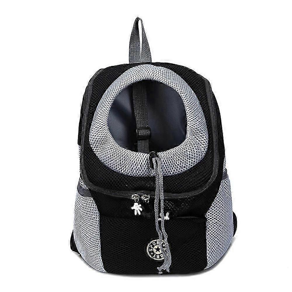 Double Shoulder Breathable Portable Travel Pet Dog Carrier Backpack Mesh Carrier Front Bag for Small Dog Cats Outdoor