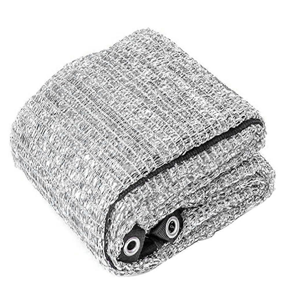 Aluminet Shade Cloth, 3.05x4.05m, UV Resistant Silver Net for Plants, Garden, Includes Eyelets.