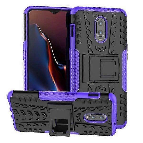 2-in-1 Tyre Pattern Hybrid Case for a Certain Brand - Purple Lila