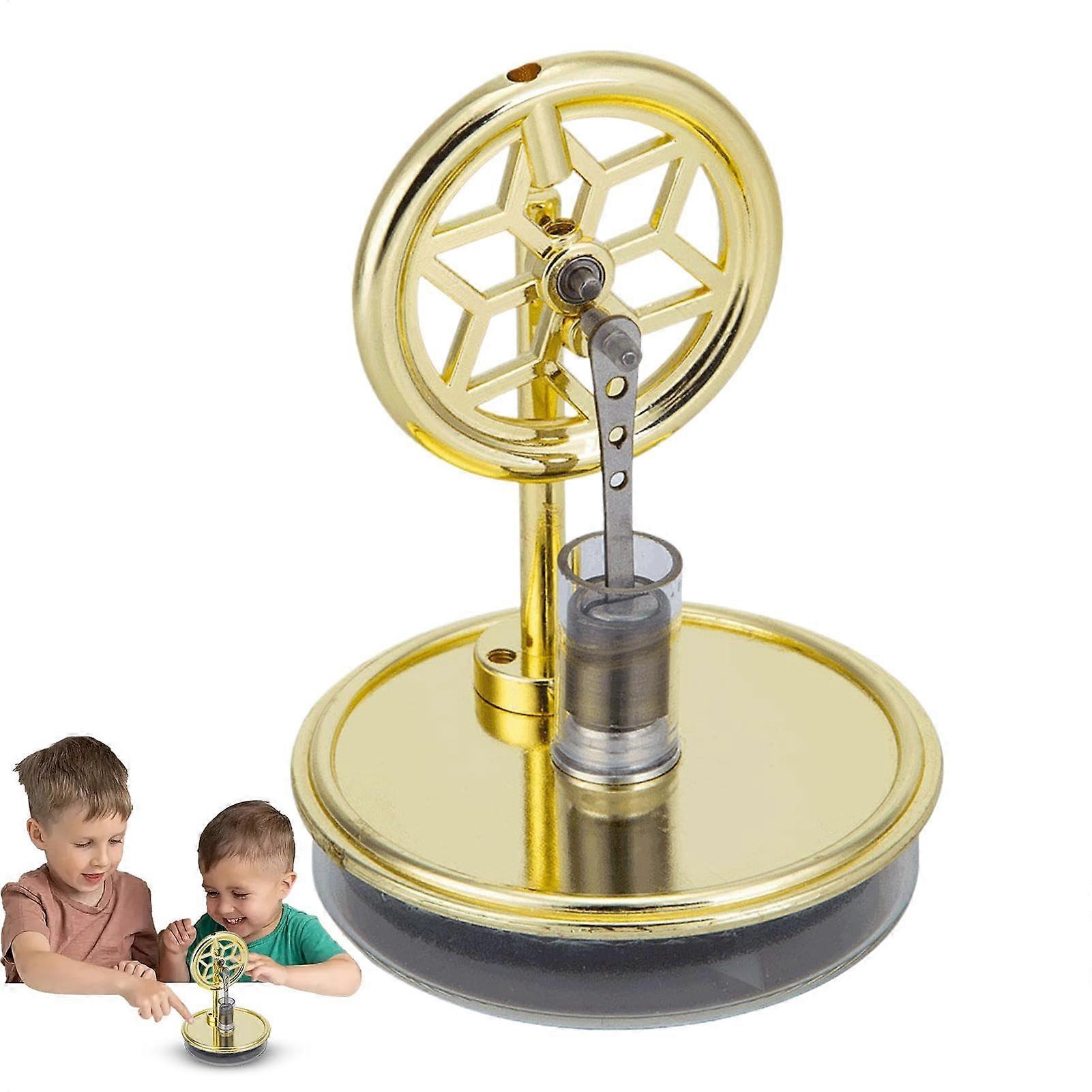 Steam Engine Toy, LowTemperature Electricity Generator, 19.5 x 13.5 cm Educational Science Kit