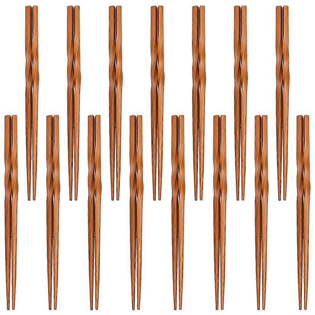 Bamboo Sharp Tip Cooking Chopsticks for 15Pair Reusable Home Use